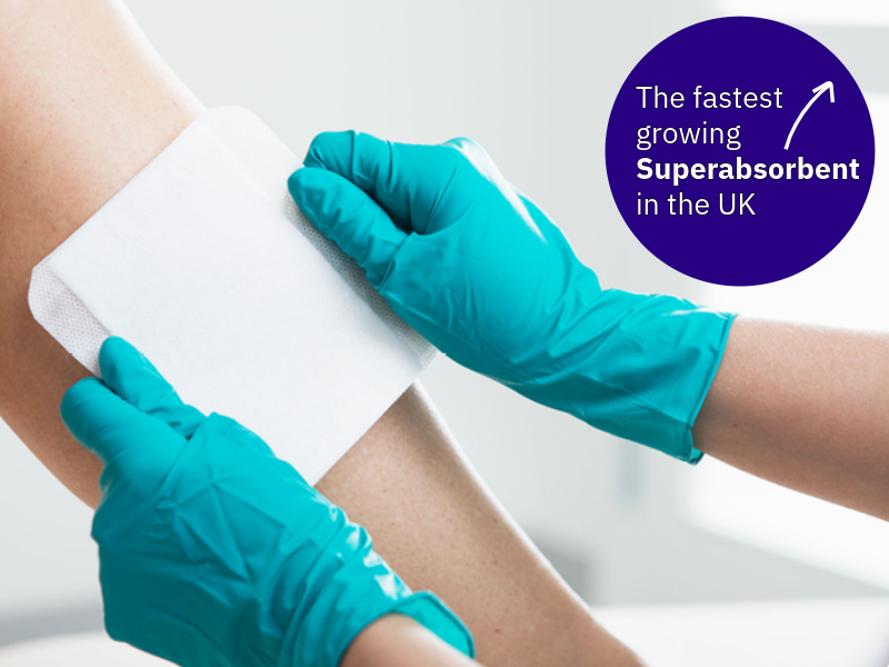 DryMax Super - the UK's fastest growing superabsorbent dressing